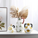 Hand-painted Milk Pot Ceramic Vase, Living Room, Porch, Desktop, Flower Arrangement Container, Homestay Decoration Handicraft