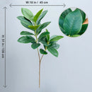 Artificial ficus branches with large banyan leaves for garden decoration