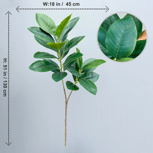 Artificial ficus branches with large banyan leaves for garden decoration - vue 20 sur 36