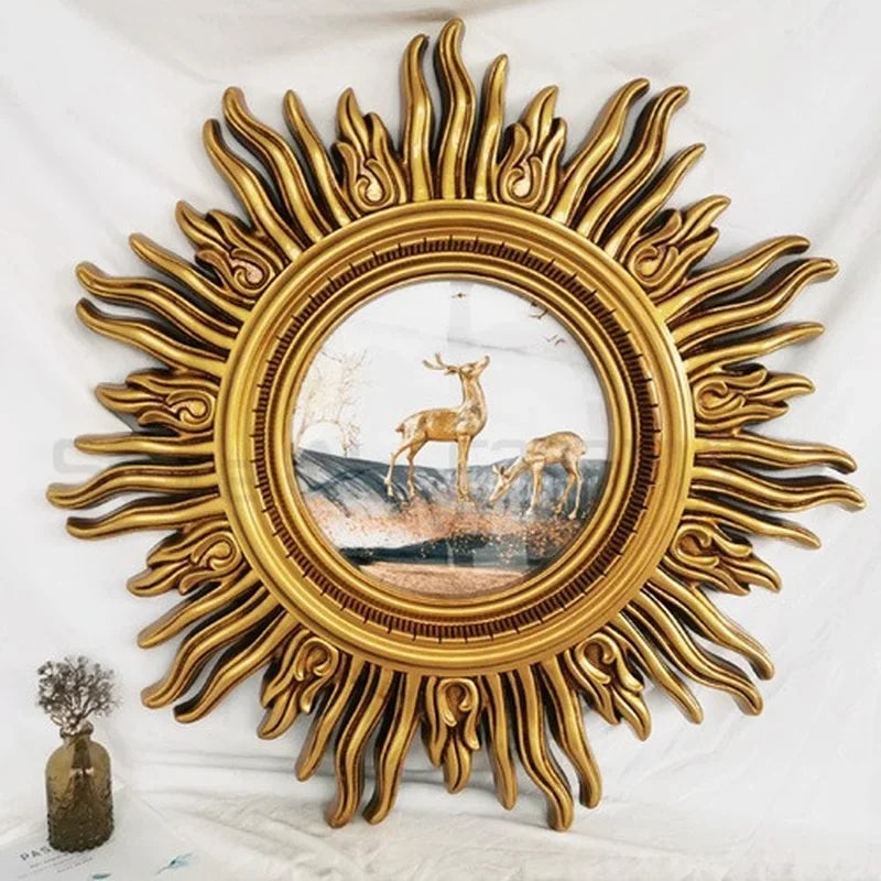 decorative wall mirror sun apollo art design elegant and unique - vue 3 sur 14