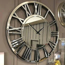 modern design 3d mirror wall clock silent for home decor