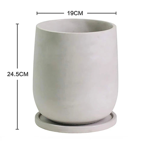 Creative Nordic simple Flowerpot Concrete Silicone Mold green plant Gardening Cement round flowerpot silicone mold - vue 9 sur 9