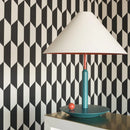 Scandinavian metal table lamp with LED bulb