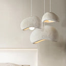 Nordic wabi-sabi LED resin pendant light for café loft