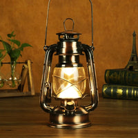 Portable retro rechargeable atmosphere lamp for camping and parties