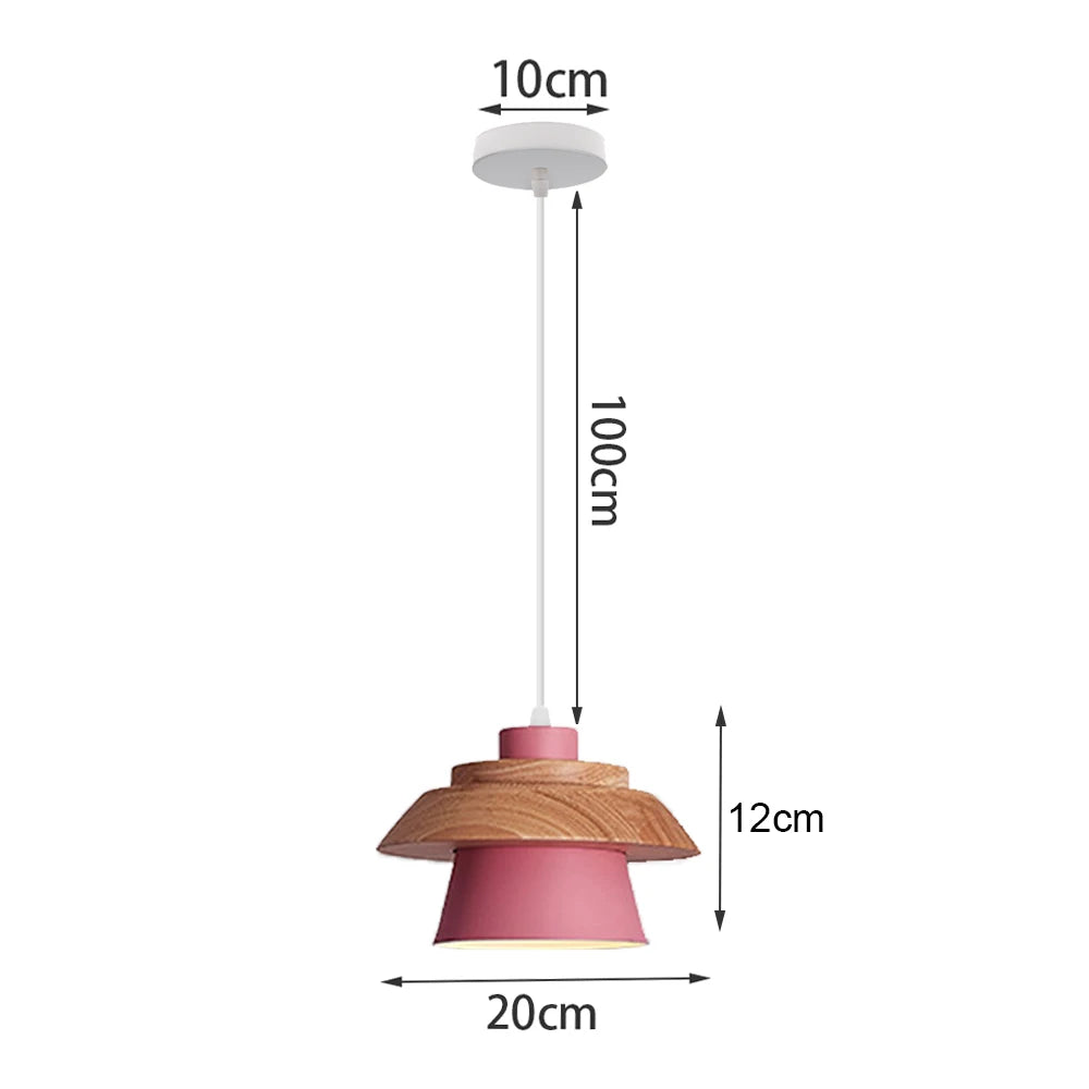 Retro nordic aluminium pendant light for indoor lighting - vue 20 sur 20
