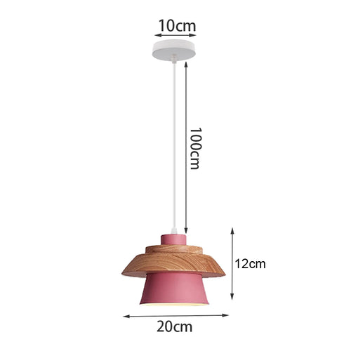 Retro nordic aluminium pendant light for indoor lighting - vue 20 sur 20