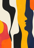 Abstract painting for aesthetic and artistic wall decoration
