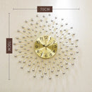 European design silent metal creative wall clock