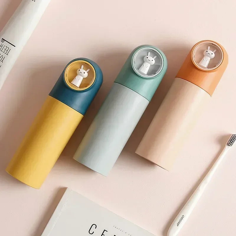 Portable toothbrush holder box for travel and storage - vue 4 sur 17