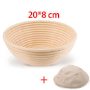 Handmade natural rattan bread proofing basket for sourdough fermentation