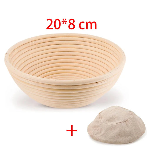 Handmade natural rattan bread proofing basket for sourdough fermentation - vue 19 sur 21