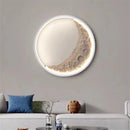 Decorative dimmable LED moon wall light