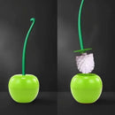 Cherry toilet brush with long handle and creative holder
