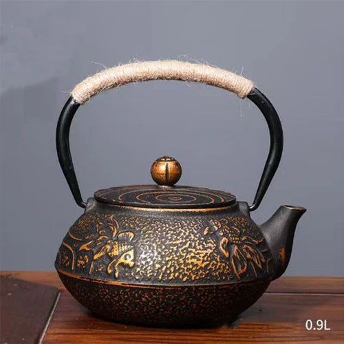 Service théière japonaise fonte émaillée infuseur 800ml - vue 8 sur 7
