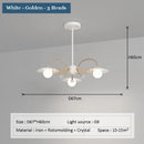 Modern glass chandelier for creative and artistic interior decoration