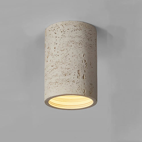 Wabi Sabi red cement LED ceiling spotlight - vue 3 sur 16