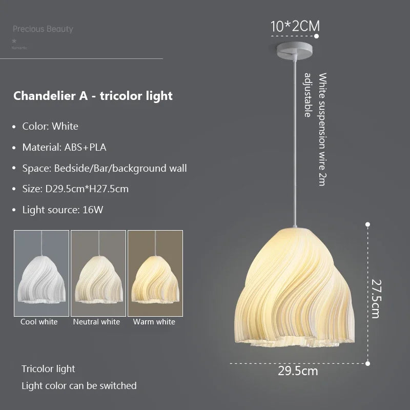 Nordic 3d pendant light for home decoration - vue 9 sur 16