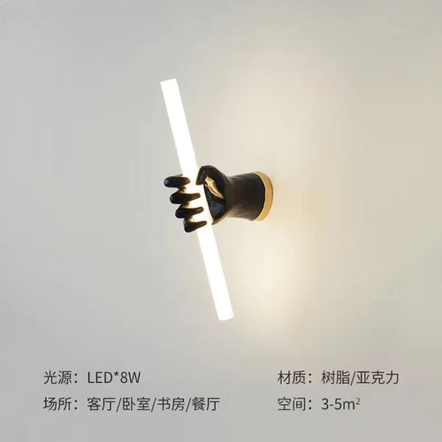 Minimalist designer wall light modern French luxury style - vue 9 sur 8