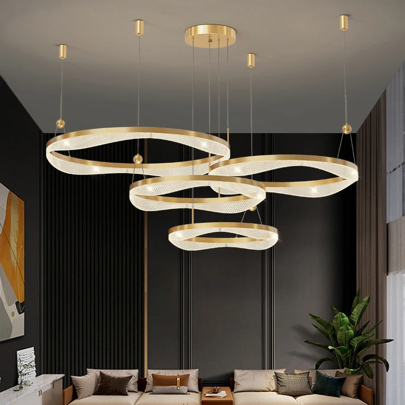 Modern LED chandelier for elegant and contemporary interior decor