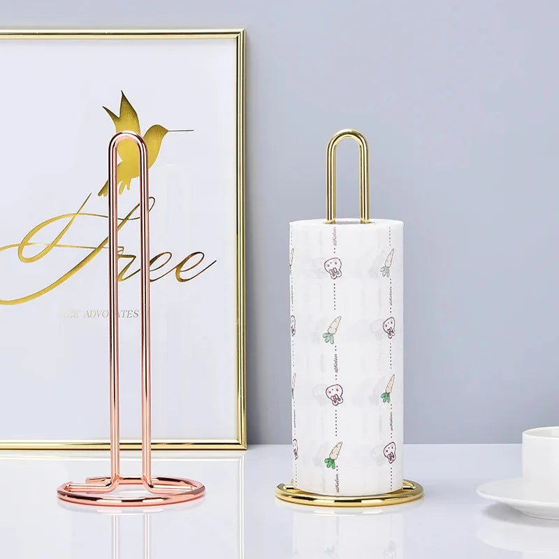 stainless steel roll holder for paper towels and napkins