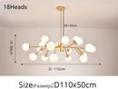Nordic glass chandelier magic bean designer home decor
