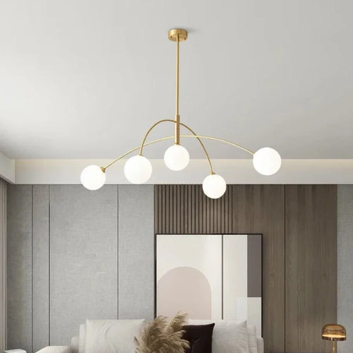 Modern minimalist LED pendant light for elegant interiors - vue 3 sur 8
