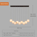 Spanish marble chandelier with minimalist Chinese style for elegant interiors