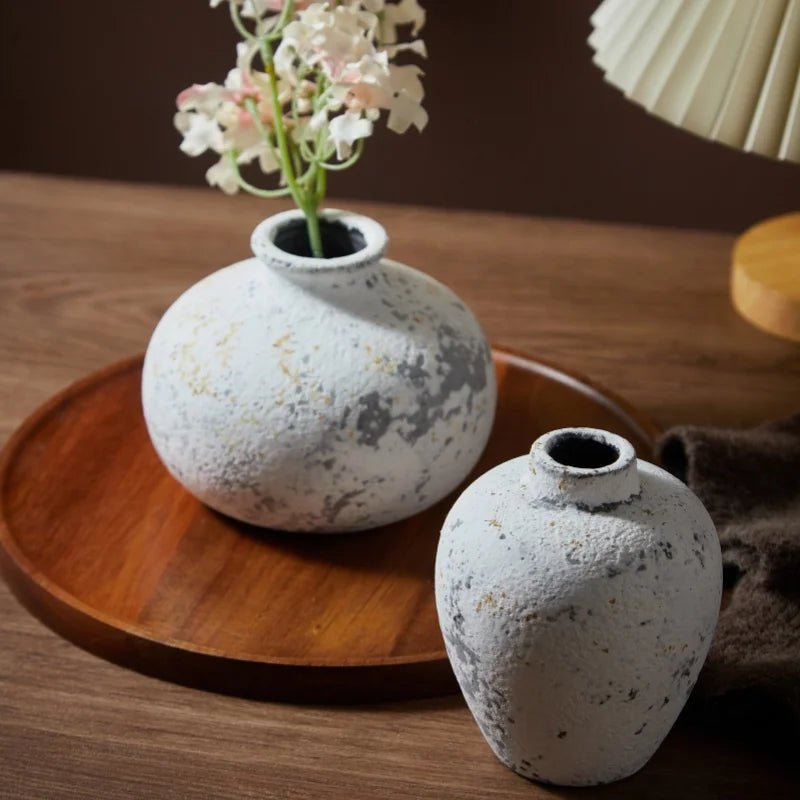 handmade ceramic vase for dried flowers home decoration