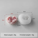 silicone love flower mold for candles and soap DIY