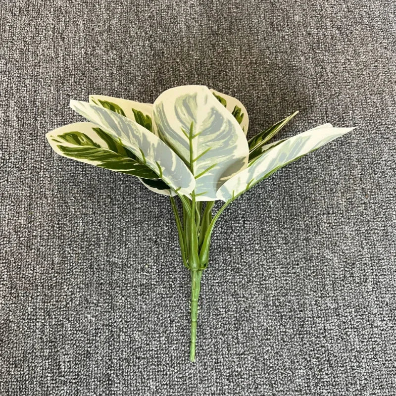 feuilles de phénix artificielles décoration verte en plastique