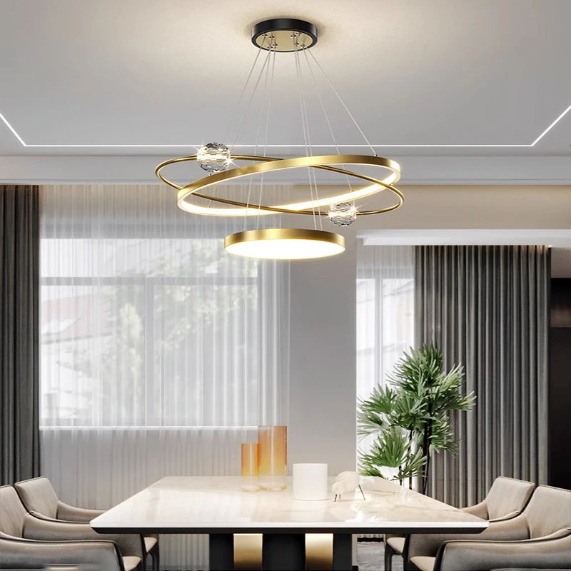 Modern chandelier for elegant decorative indoor lighting