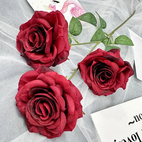 Silk floral decoration with roses and branches for parties - vue 15 sur 14