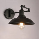American retro foldable arm wall lamp antique reading light