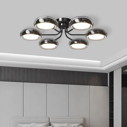 Modern rectangular LED ceiling light for interiors - vue 4 sur 9