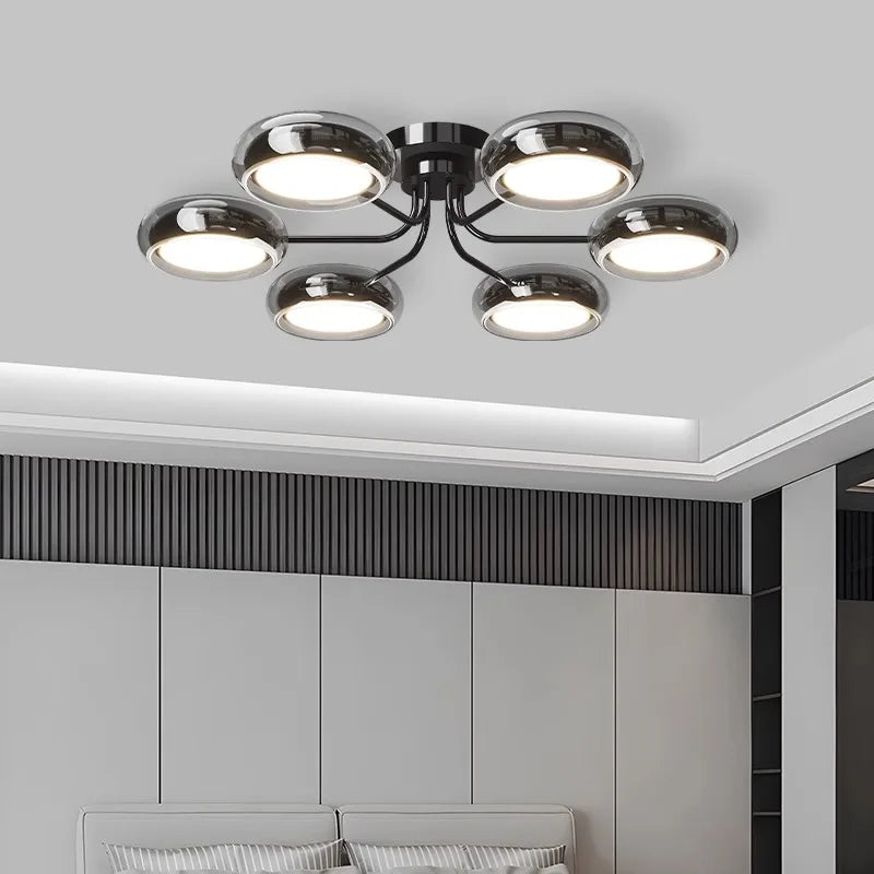 Modern rectangular LED ceiling light for interiors - vue 4 sur 9