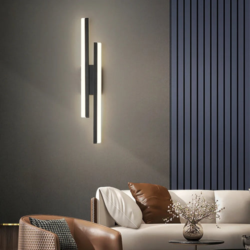 applique murale longue bande design simple moderne nordique - vue 2 sur 10