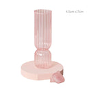 Conical glass candle holder for wedding tables and Nordic decoration