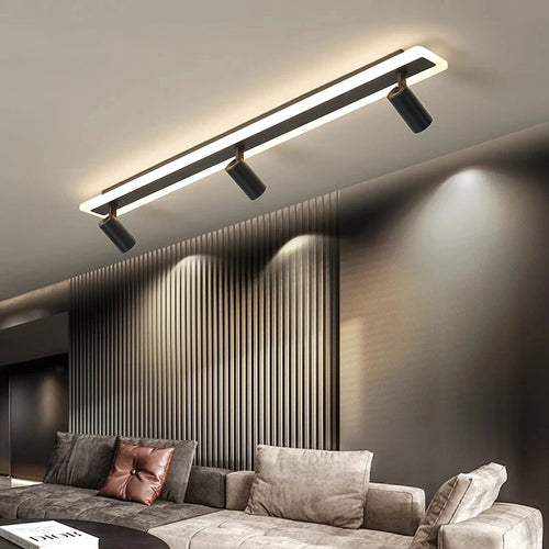 Modern LED chandelier for a stylish and contemporary interior - vue 4 sur 15