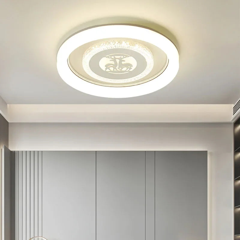 Modern LED ceiling light for elegant and bright interior decor - vue 5 sur 14