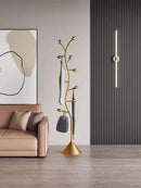 Floor Clothes Rack for Bedroom - Italian Style, Space Utilization Artifact, High-End Luxury Indoor Clothes Drying Rack