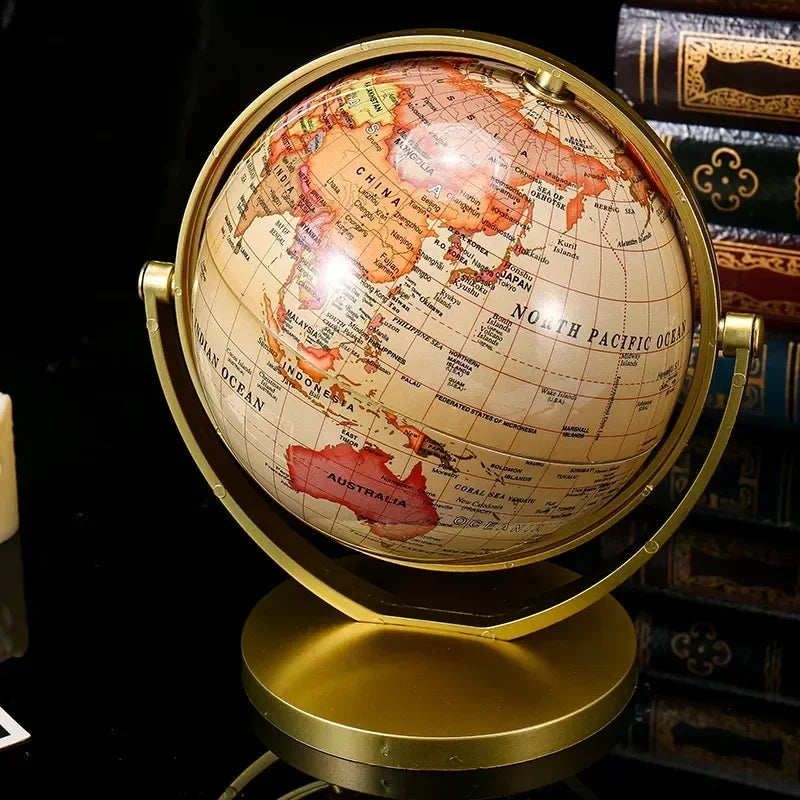globe universel rétro éducatif rotatif haute définition pour étudiants - vue 6 sur 6