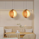 Wabi sabi wooden pendant light for modern interior decor