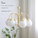 Retro glass chandelier for nordic interior decoration
