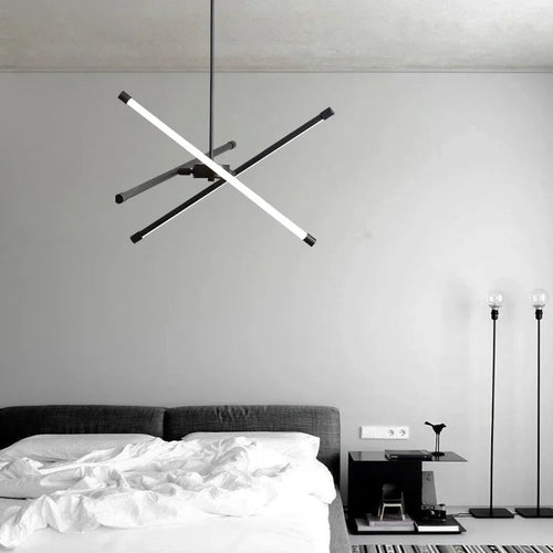 Modern minimalist geometric nordic chandelier with elegant creative design - vue 6 sur 8