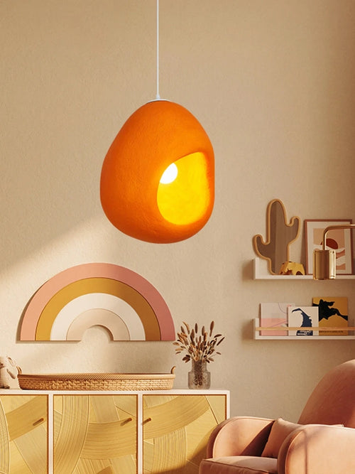 Nordic wabi sabi style LED pendant light for café - vue 4 sur 7