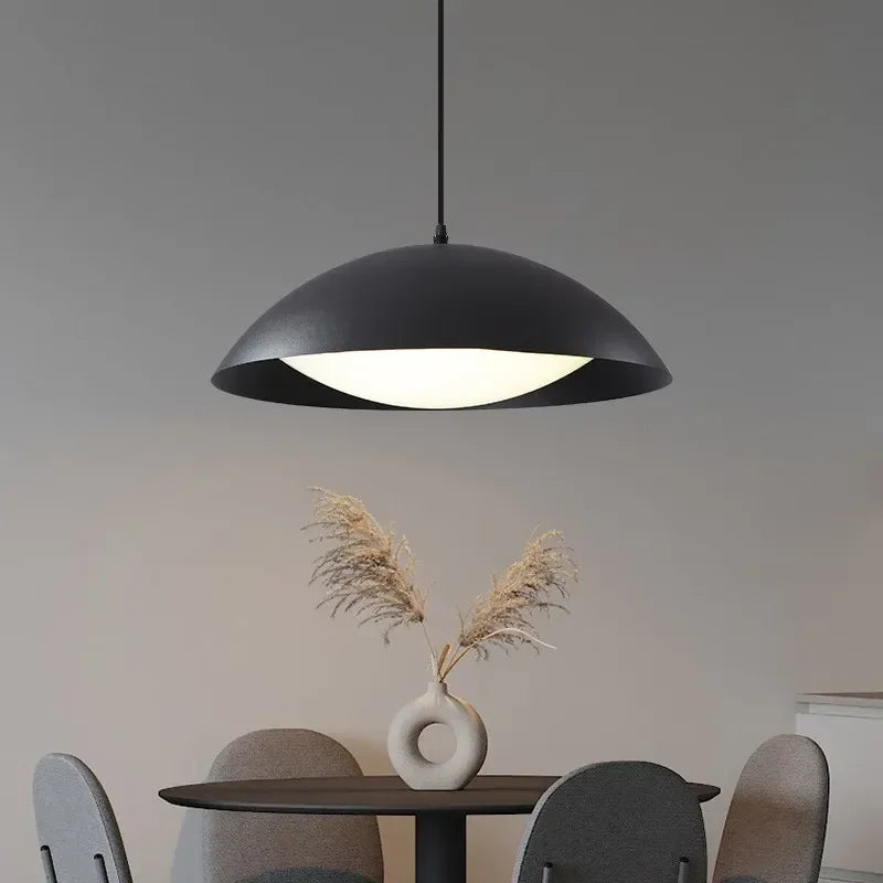 Modern minimalist iron pendant light for interiors