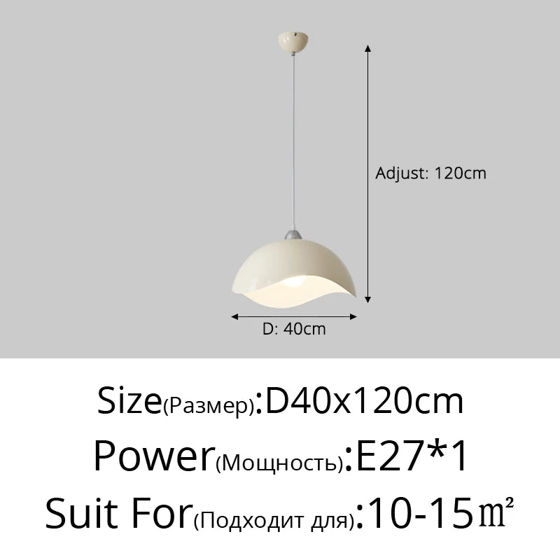 Simple LED chandelier for elegant nordic interior decor