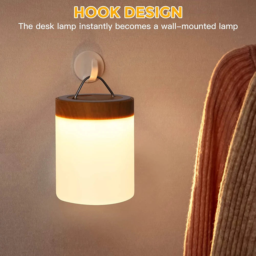 Touch LED table lamp with RGB, portable bedside light with touch sensor for children's gifts - vue 6 sur 10