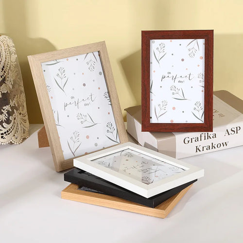 Modern wooden photo frame for interior decoration - vue 3 sur 10